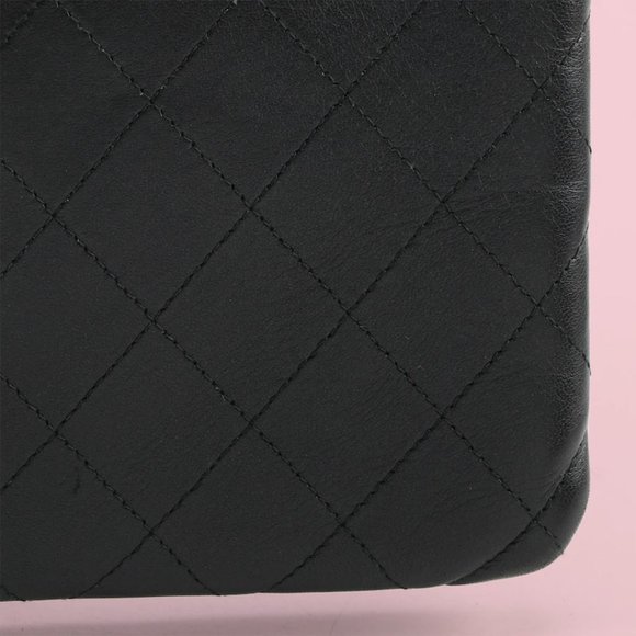 Chanel Large Diamond Quilted Lambskin O Case Clutch - Picture 11 of 12
